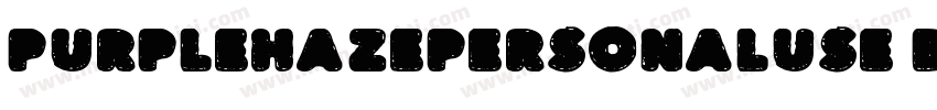 PURPLEHAZEPERSONALUSE Black字体转换